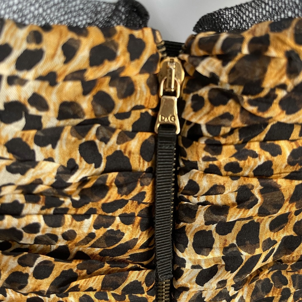 DOLCE and GABBANA LEOPARD PARTY DRESS SIZE SMALL - Picture 3 of 8